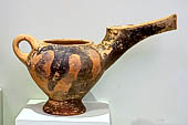 Vasiliki Style jug with exaggerated spout (Early Bronze Age, 2500-2200 BC.) Archaeological Museum of Heraklion.